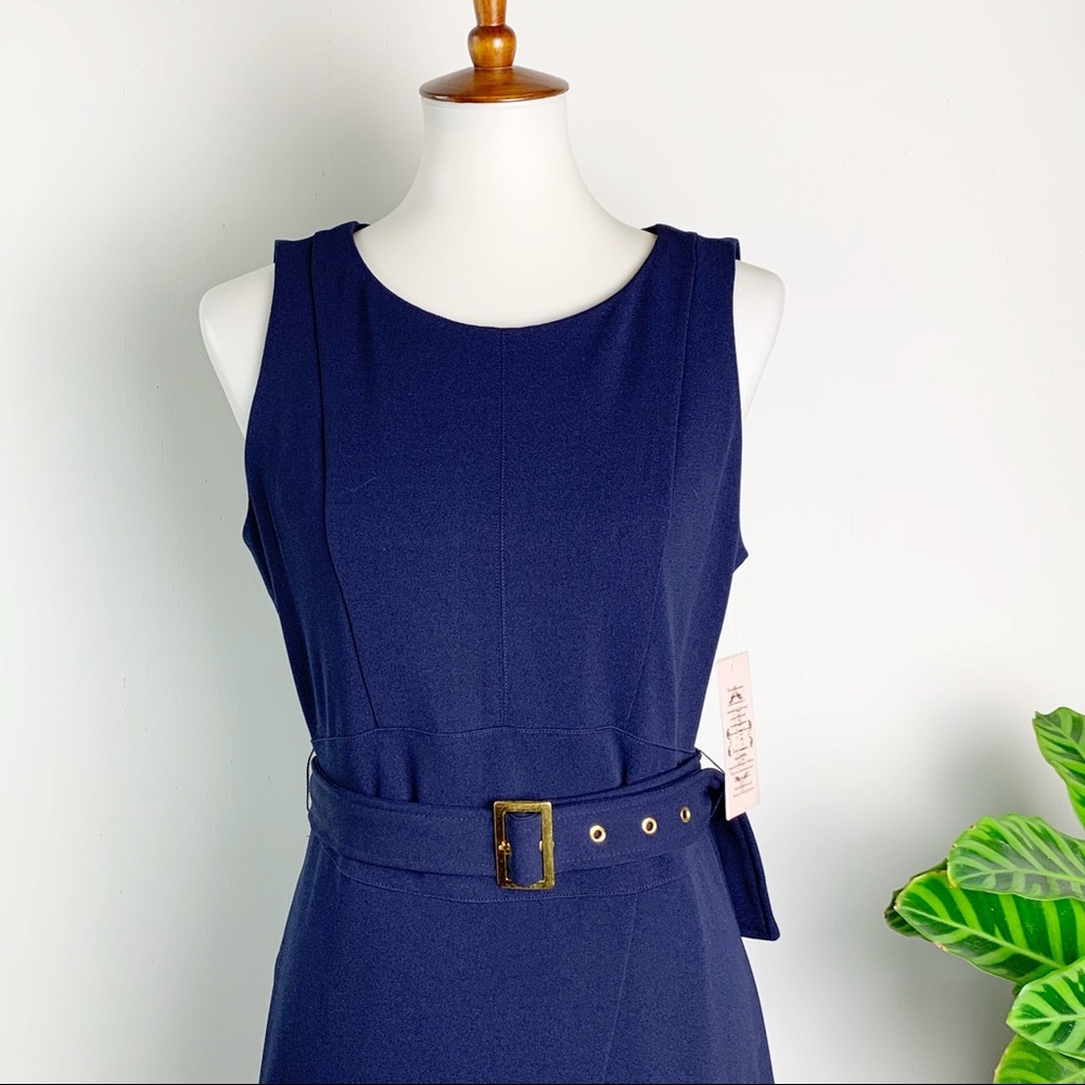 NWT NANETTE nanette lepore Belted Sleeveless Dress - Picture 4 of 8